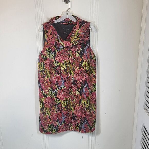 Plus Size Lane Bryant Sleeveless Floral Dress - Picture 1 of 10